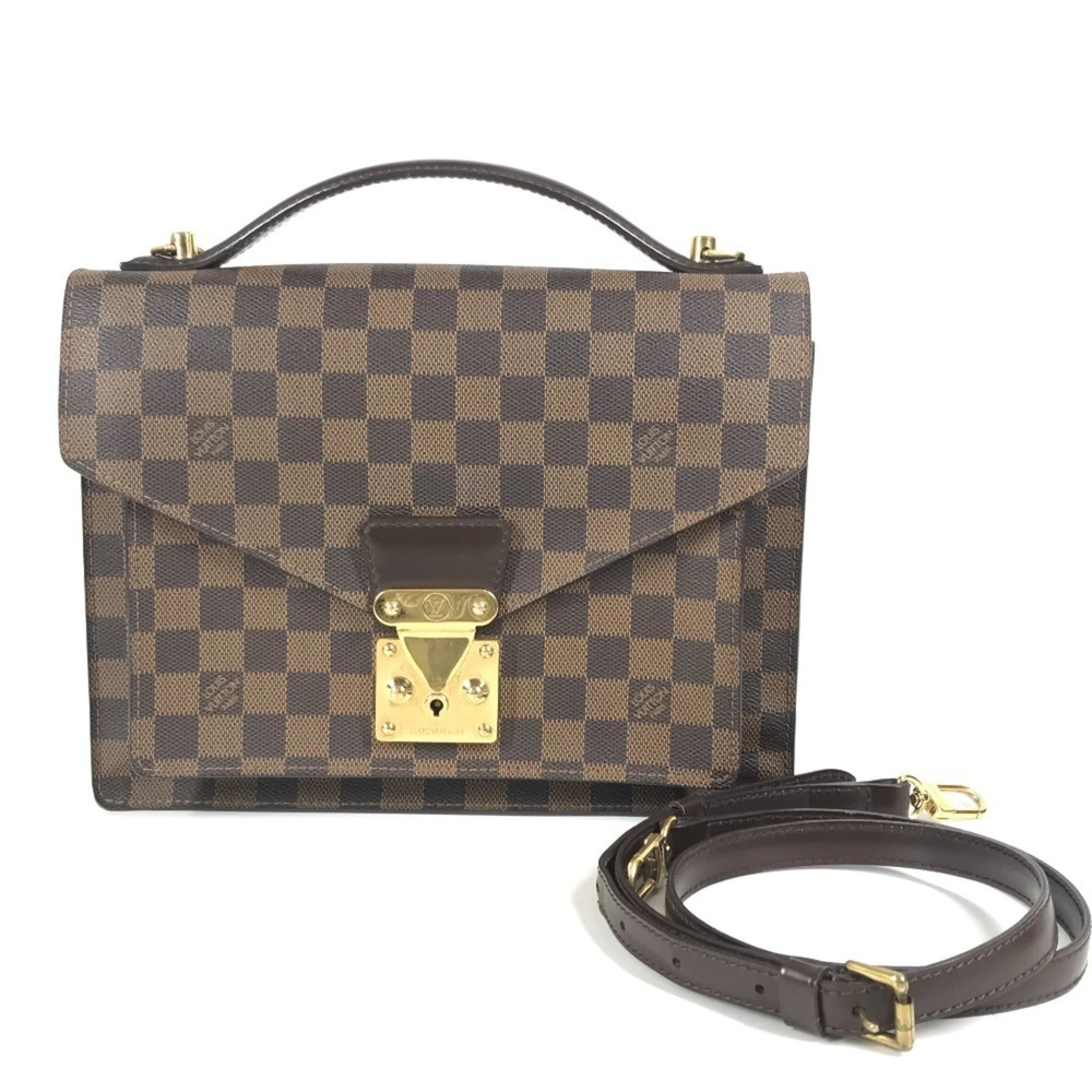 LOUIS VUITTON Authentic Brown Damier Canvas Shoulder Bag